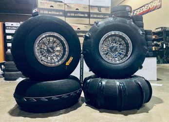 RZR 5 lug 15” Metal FX wheels & 32 or 35” Sandcraft  Paddle Tires also for Kawasaki Speed Utv Segway CFMOTO  (