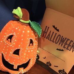 avon glowing fiber optic pumpkin 🎃