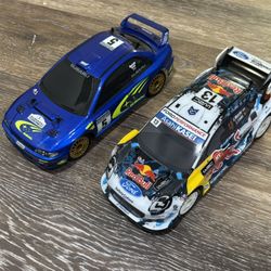 Subaru WRC 1999 & Ford Rally Car 1/24 4WD RTR Brushless 2 For $150