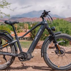 HeyBike Alpha Mid Drive Fat Tire commuter step over 60 mile range 28mph 