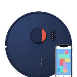 bObsweep - Dustin Wi-Fi Connected Self-Emptying Robot Vacuum and Mop -

Navy