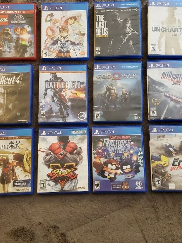 Playstation 4 Games ( $5 - $10 Each)