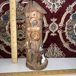 Wooden Vintage Fall Woodland community Nest Treehouse Animals