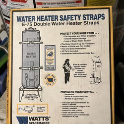 Double Water Heater Safety Straps