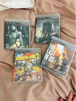 PS3 Action & Adventure Games Bundle – The Last of Us, Borderlands 2, Heavy Rain & Dishonored