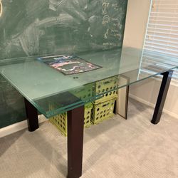 Glass Dining Table, Expandable