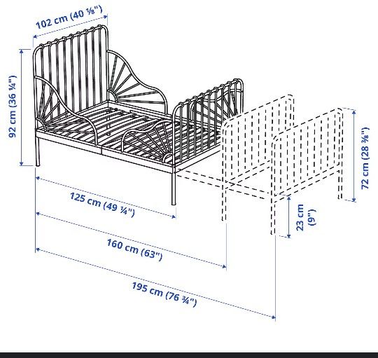 Minnen Adjustable Bed Frame From IKEA