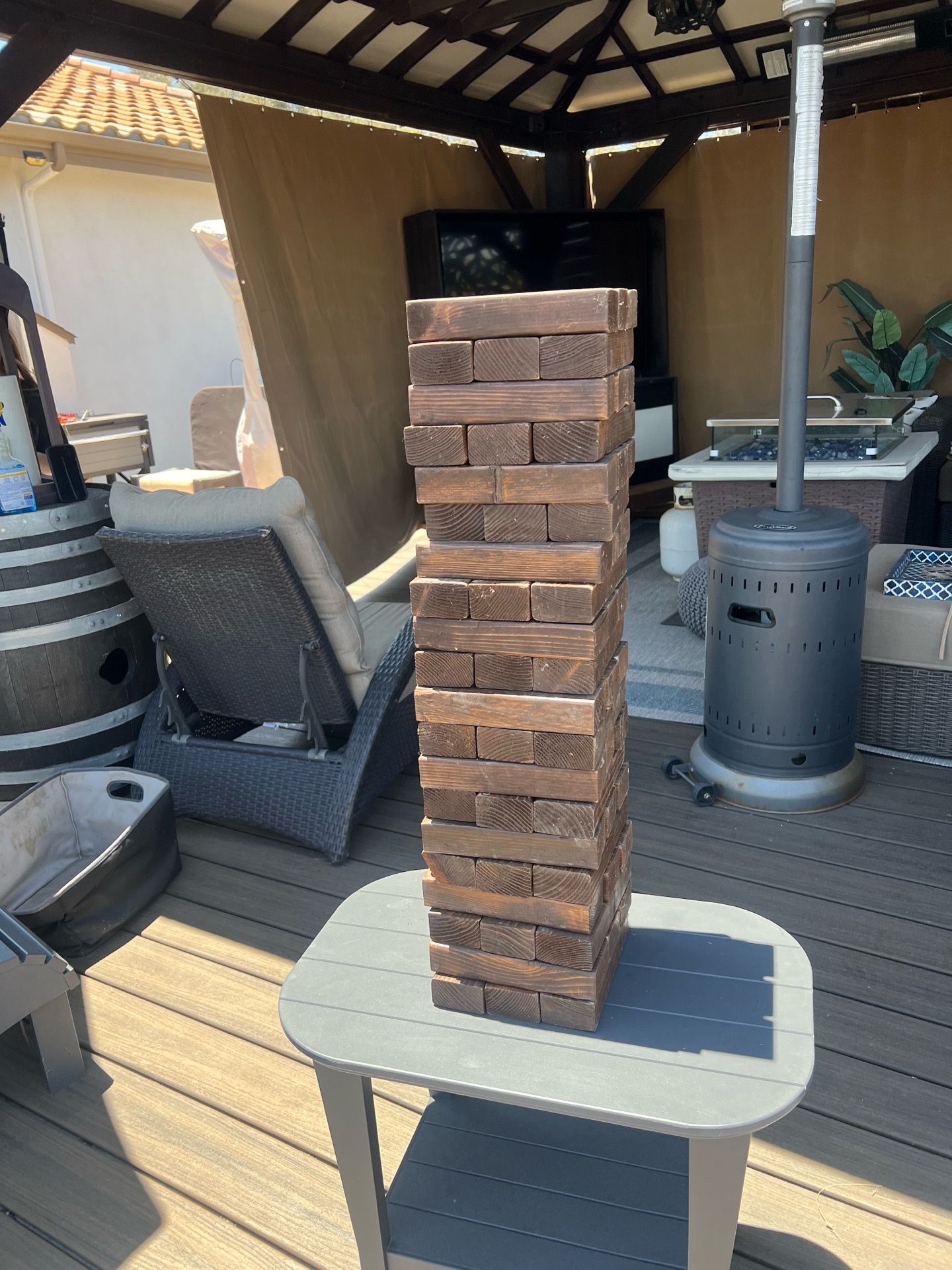 Giant Jenga Outdoor Game – Handmade Wooden Set