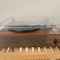 Wockoder Record Player w Bluetooth speaker