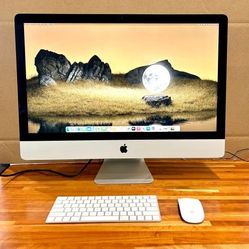  iMac 27” 2019 5K Retina 3.7Ghz i5 16GB RAM 500GB SSD RADEON PRO 580X 8GB VRAM Graphics OS SONOMA