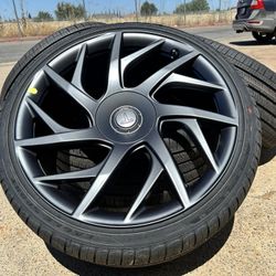21" OEM NEW 2026 Tesla Model S Plaid VELARIUM wheels Goodyear Tires - NO CAPS