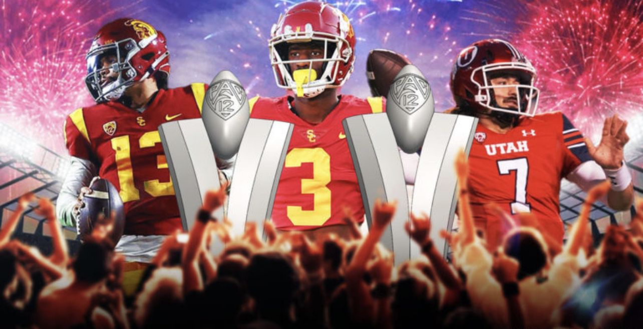 2 Tickets To USC vs UTAH PAC 12 Football Championship game at Allegiant Stadium! AMAZING SEATS in LOWER LEVEL!!