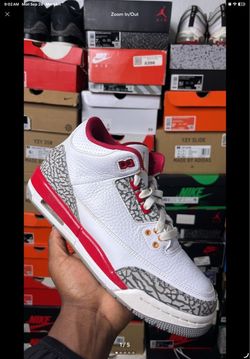Nike Air Jordan 3 Retro OG Cardinal GS - Youth 7 / Women’s 8.5