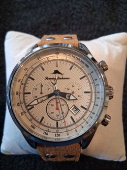 Men's Watches. Tommy Bahama quartz chronograph. Model 313526S 46mm. All stainless steel. Japan movement. Water Resistant 330ft. $120.OBO