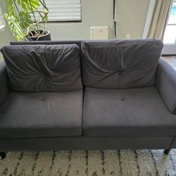 Dark Blue Loveseat