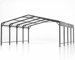 20 ft. W x 20 ft. D Metal Carport, Car Canopy and Shelter