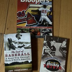 3 Sports Books- Bloopers, Baseball, and Hockey Trivia