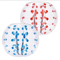 Inflatable Bumper Balls 2-Pack 4 ft. /1.2M Body Sumo Zorb Balls Teen and Adult 0.8 mm Thick PVC