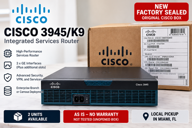 Cisco 3945/K9 Integrated Services Router – New in Box – AS IS