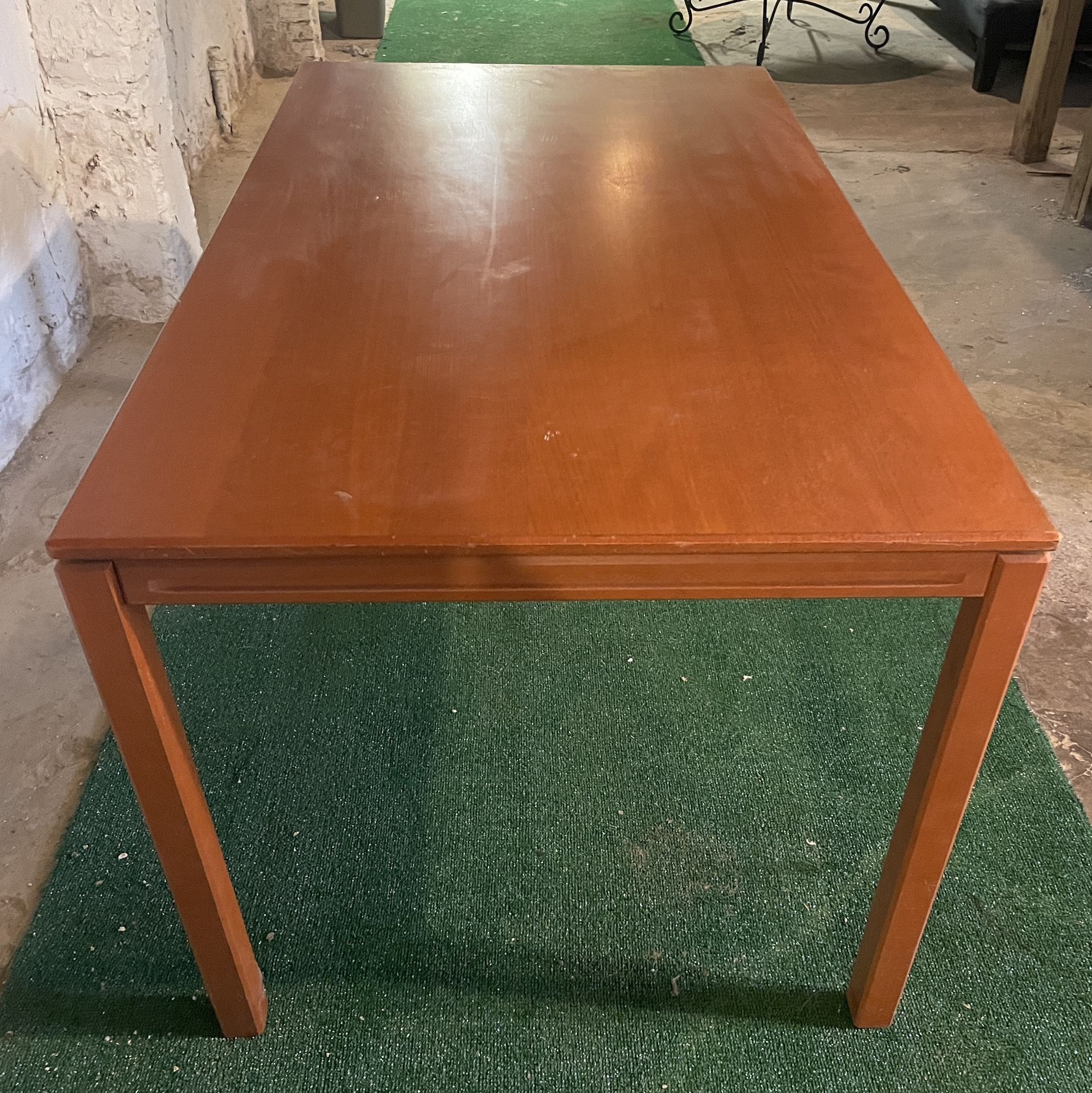 Kitchen Table - Short - 25.5” tall 4’ 9” long 35.5” wide - FEW MARKS ON TOP