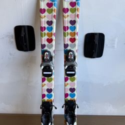 110cm Roxy Kids Skis with Bindings – Great Condition