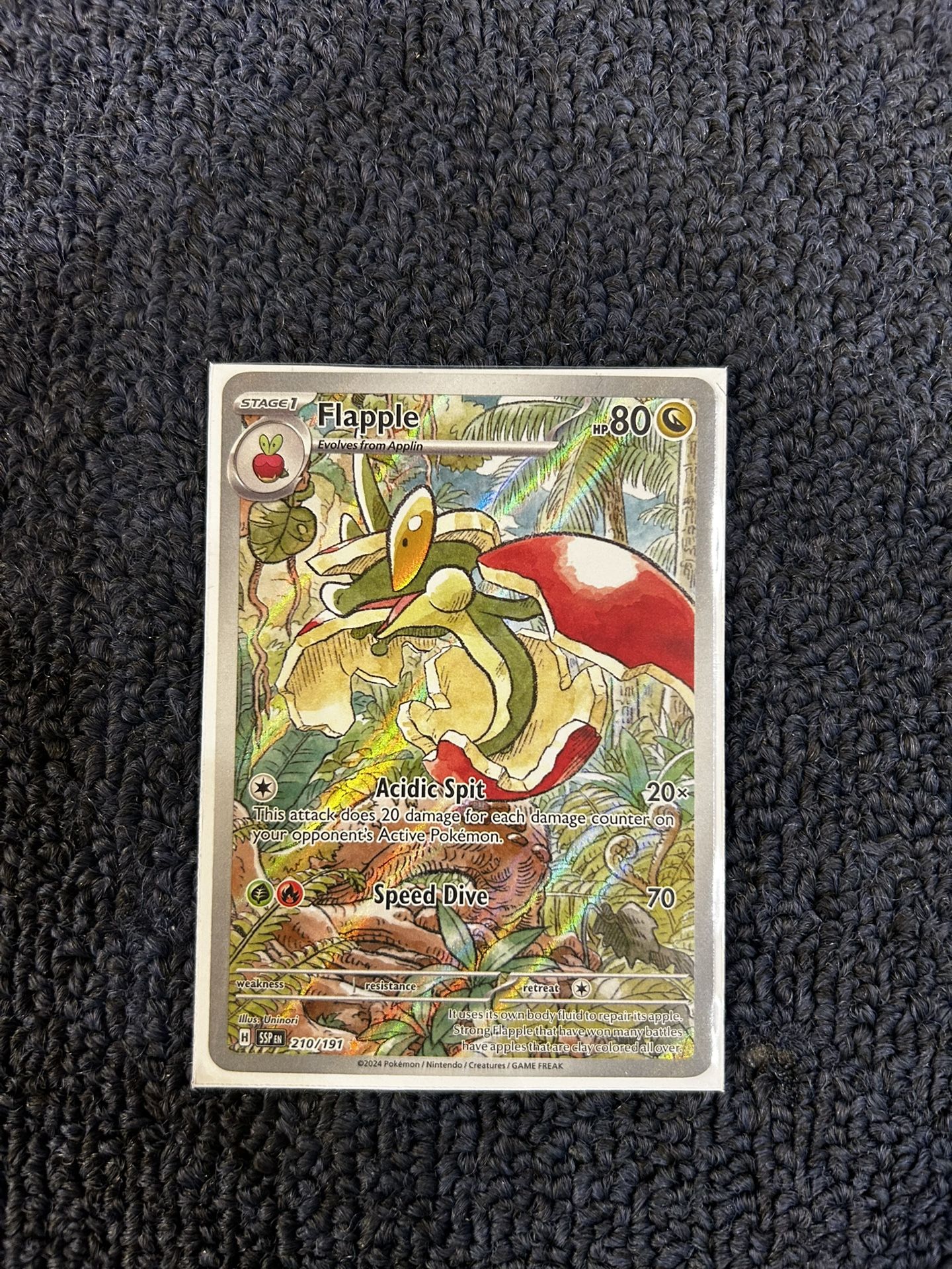 Pokémon Flapple — SSM 210/191 — Pack Fresh (NM/M) Secret  Rare  Full Art Pokemon 