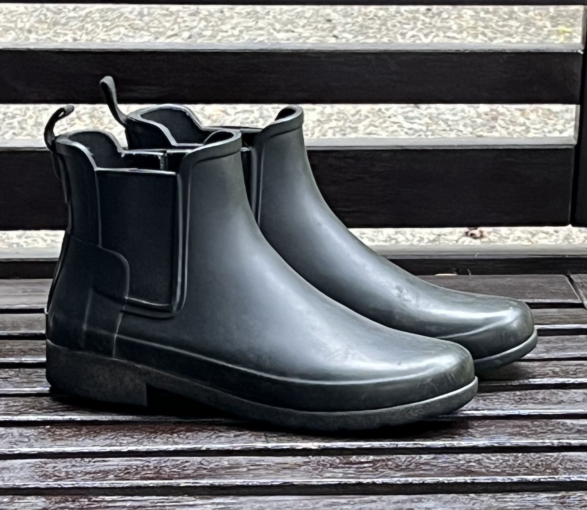 Hunter Ankle Boots Women’s Black Size 6 Rain Booties