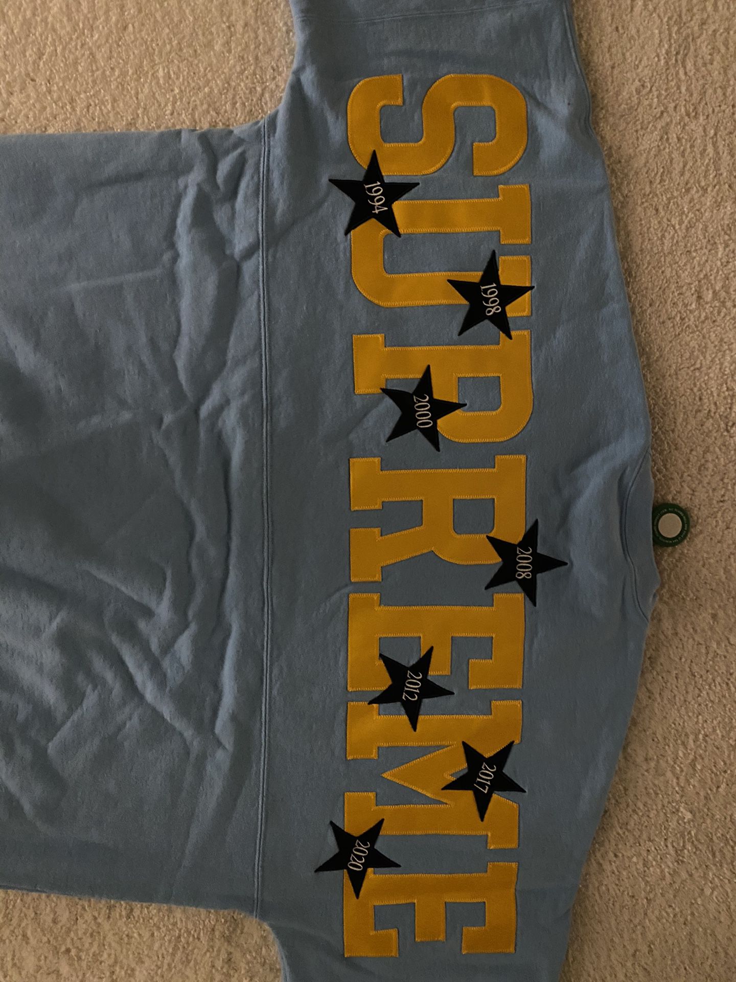 Supreme “stars” crewneck sweatshirt