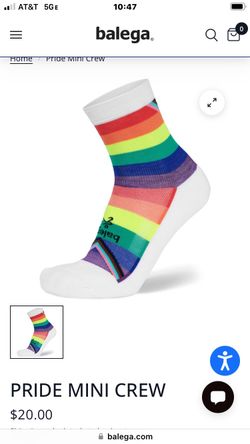 Balega pride, mini crew new running socks