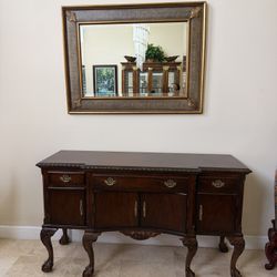 Sideboard And Mirror 