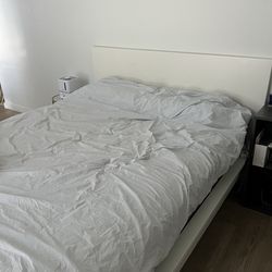 Queen ikea bed frame +mattress