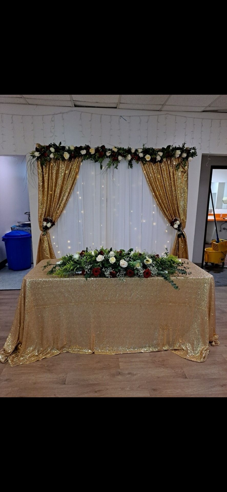 Gold Table cover/runners