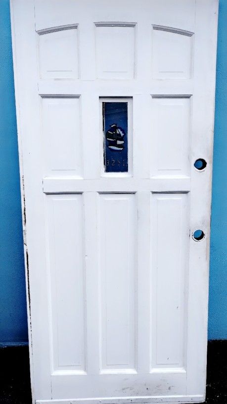 Solid Hard Wood, Stained Glass, Door 36"