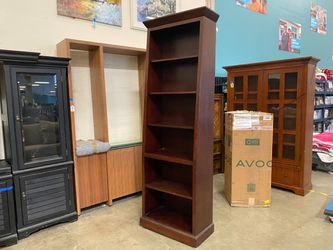 ETHAN ALLEN Cherry Stained 7.3′ 6 Tier Bookcase