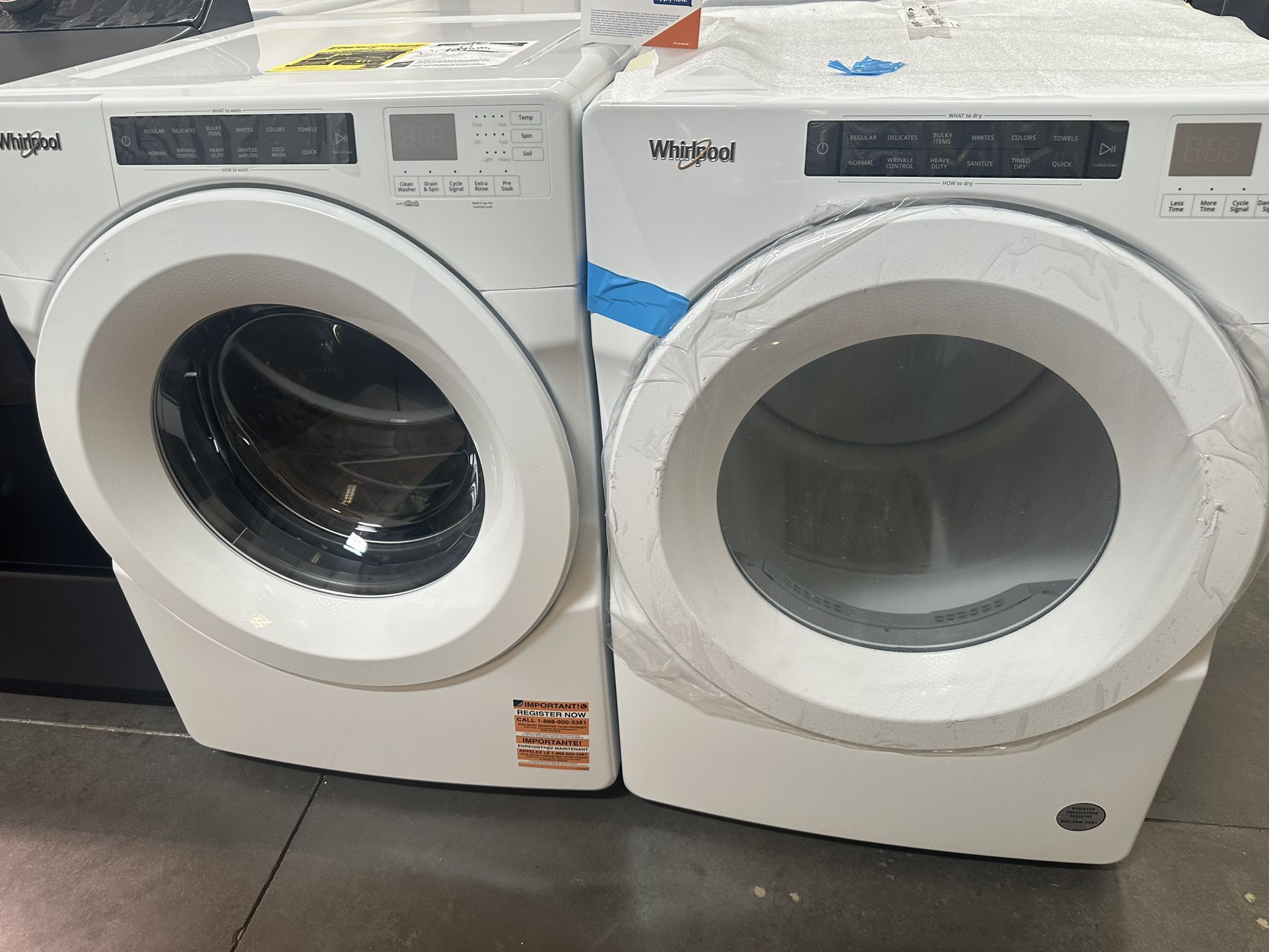 Whirlpool Front Loader Washer And Dryer Electric And Gas Available