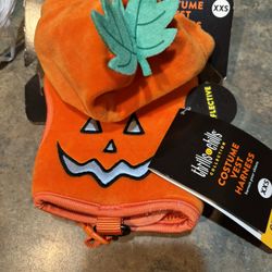 Pumpkin dog harness. Puppy harness. XXs. Dog costume 