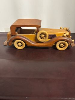 Collectable Vintage Wooden Car - Hand made
