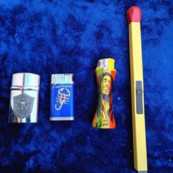 4, Refillable Lighters 