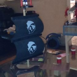 Pirate house And Pirate Boat