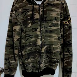 Camouflage Zippered Jacket