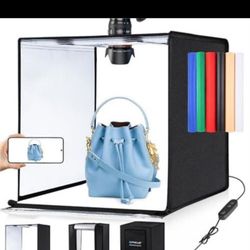 Photo Box 24"x24" Photo Studio Light Box for Photography Portable Large Lightbox Photo Booth