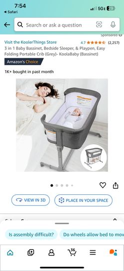 Baby 4:1 Crib Basinet - Love N Care - Like New