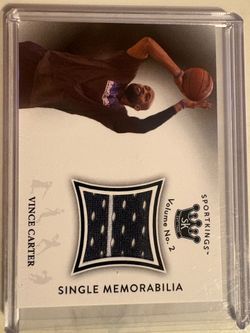 Vince Carter jersey card