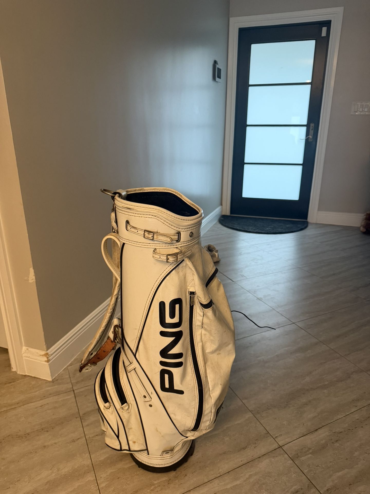 Vintage White Ping Golf Bag