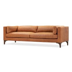 Genuine Italian Napa Leather Sofa like new