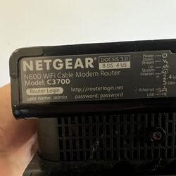 Netgear N600 - model C3700 - Modem Router