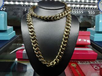 Cuban Link Chain - Yellow Gold 10k (.417) 48.3 grams 22 inch
