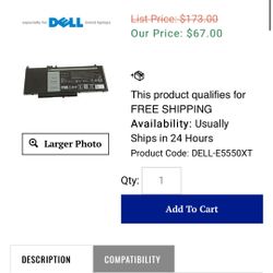 Battery Replacement For Dell