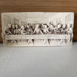 Beautiful Vintage 3D Plaque The Last Supper
