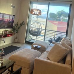 Super LUXE Comfy 🫶 Ashira 5 - Piece Corduroy Sectional